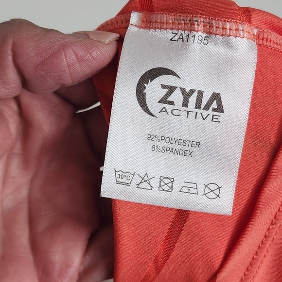 ZYIA Women's Orange Striped Tank Top - Picture 5 of 5